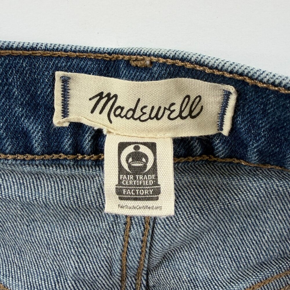 Madewell Medium Blue Relaxed Bootcut Denim Jeans - Picture 5 of 9